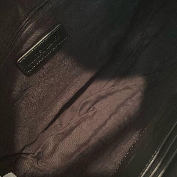 Walter Baker Blake Woven Leather Crescent Shoulder Bag Contemporary Trendy Chic - Picture 5 of 15